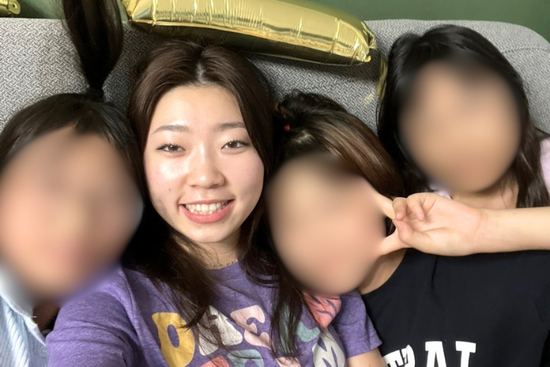 Yumin smiling with GEM Program students during our 2024 Seoul STEM Camp.